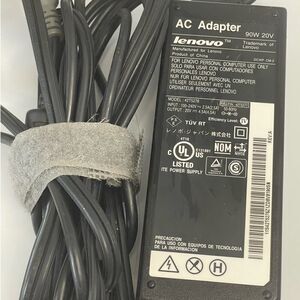 Lenovo AC Adapter 90 Watt 20 Volt Laptop Personal Computer 42T5276 Yellow Tip